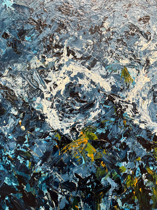 Peace Flowers, Indigo 2