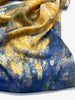 Sun Dyed Silk Scarf Ochre & Ink 3
