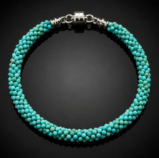 2mm Turquoise Gemstone Bracelet