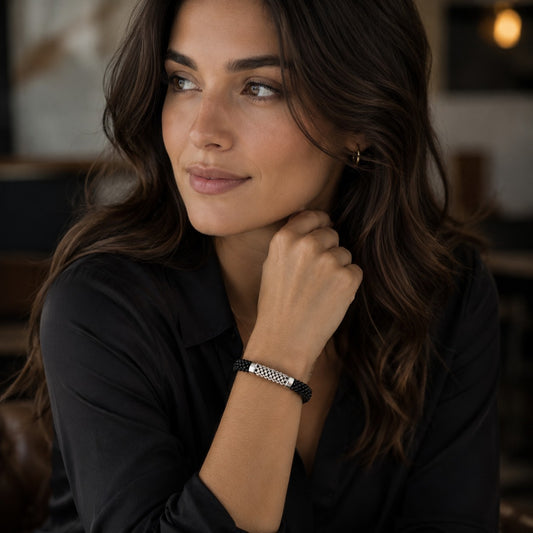 Bead Woven Focal Bracelet