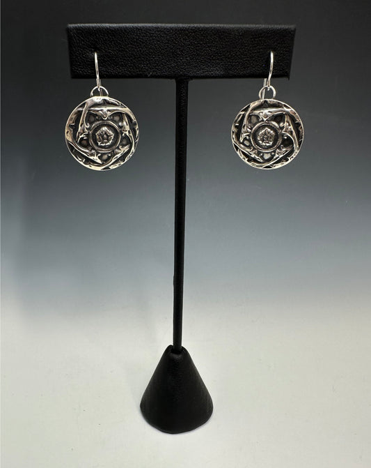 Fancy Button Earrings