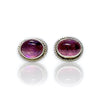 Berry Turmaline Sterling Stud Earrings