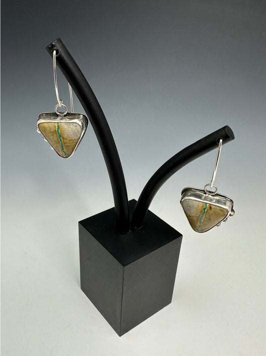 Royston Ribbon Triangle Earrings