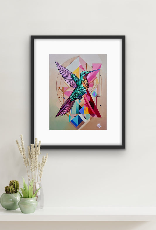 Echoed in Flight Print