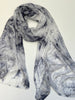 Sun Dyed Silk Scarf Platinum 7