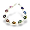 Linked Multicolored Tourmaline Bracelet