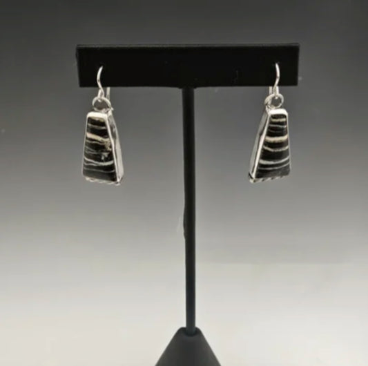 Sacred White Buffalo White Earrings