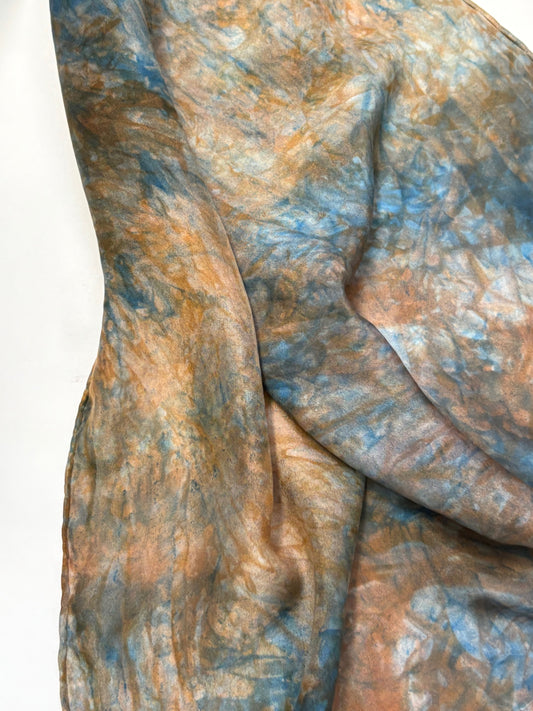Sun Dyed Silk Scarf Earth & Sky 11