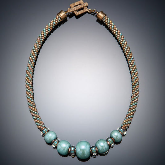 Aqua Marbles Necklace