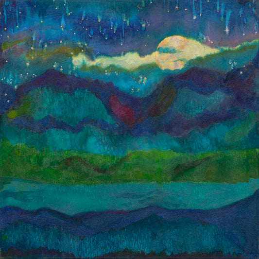 Wishing (Embellished Silk Print)