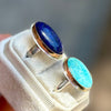 Lapis Lazuli 14K Gold Fill and Sterling Ring