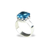 Blue Topaz Sterling Ring