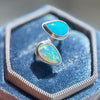 Ethiopian Opan and Nacozari 14K Gold Fill and Sterling Ring