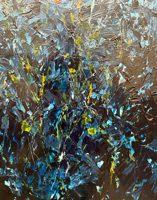 Peace Flowers, Indigo 2