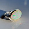 Ethiopian Opal 18K Solid Gold & Sterling Ring