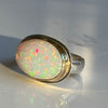 Ethiopian Opal 18K Solid Gold & Sterling Ring