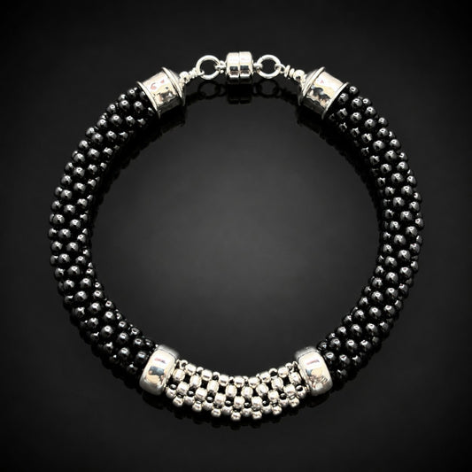 Bead Woven Focal Bracelet