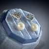 Druzy & Freshwater Pearl Earring