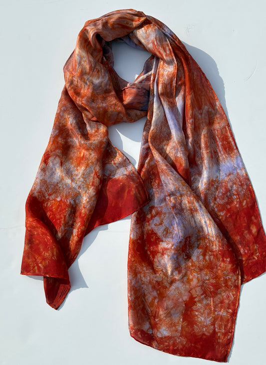 Sun Dyed Silk Scarf Sonoran Suset