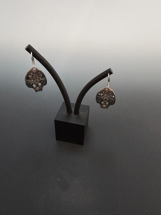 Skull Spoon Handle Earrings