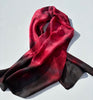 Sun Dyed Silk Scarf Cherries Jubilee