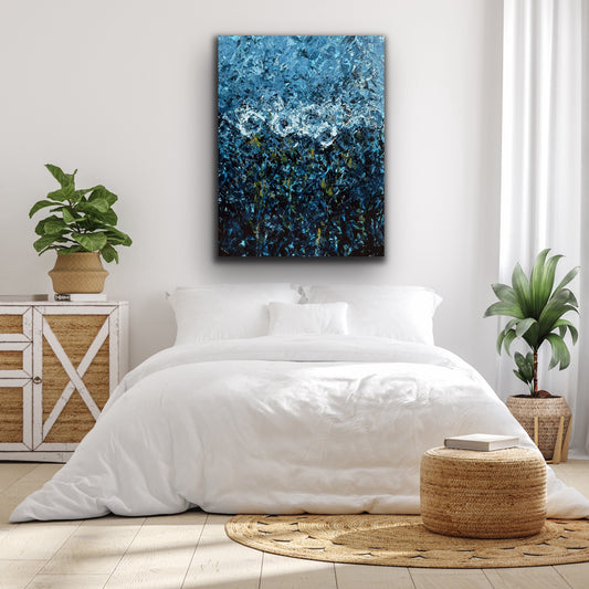 Peace Flowers, Indigo 2