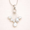 Pearl Cluster White Necklace