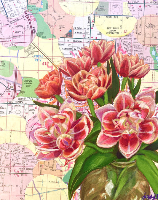 Spring Tulips in Bloom